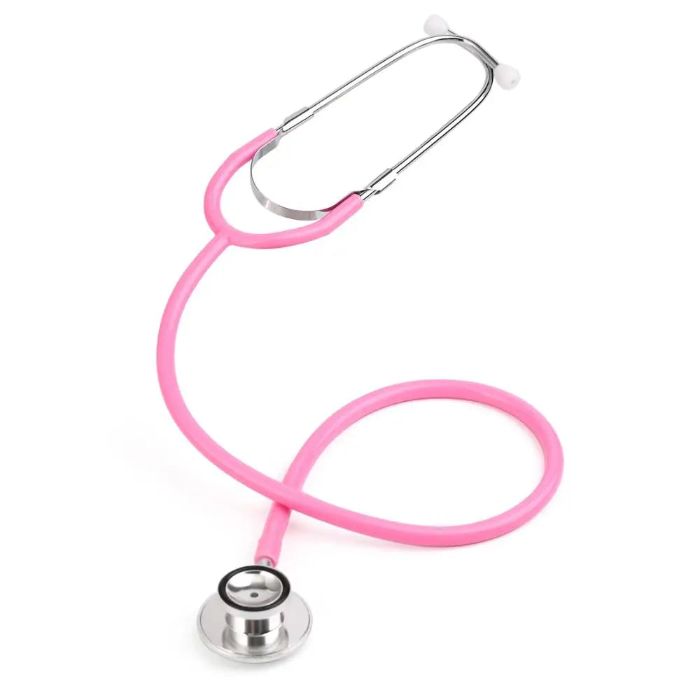 Portable Dual Head Stethoscope Pink – Student Nurse Vet Medical Stethoscope Qst Pink