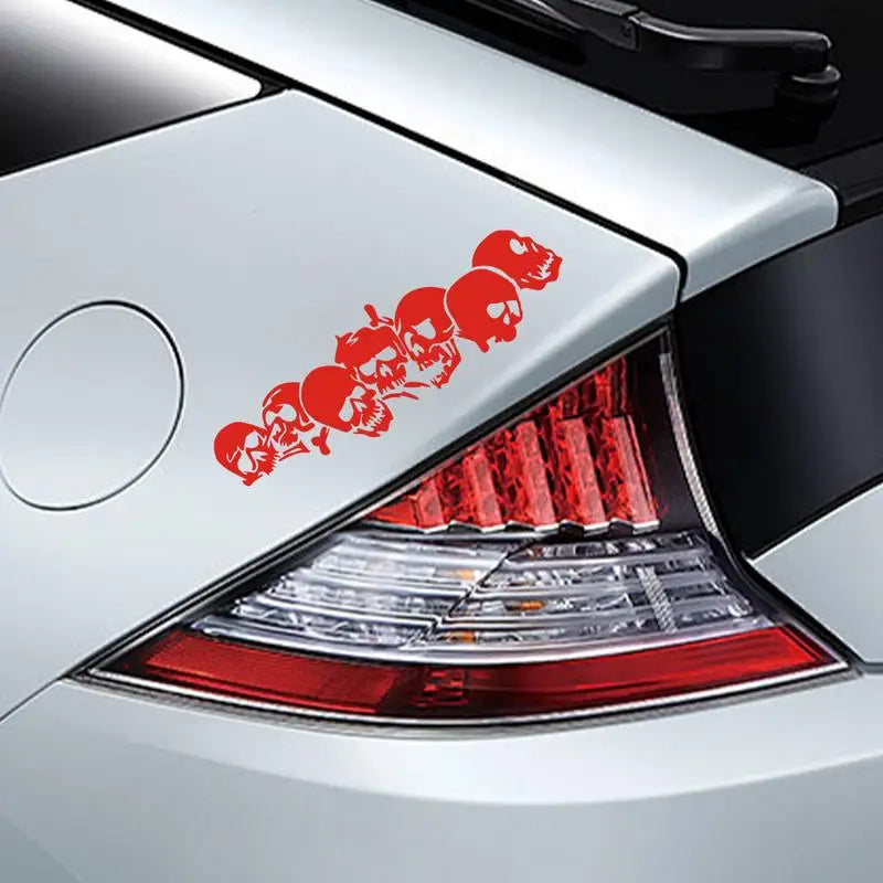 Reflective Skull Car & Motorcycle Decal – Halloween Sticker Car Decal Sticker Qst