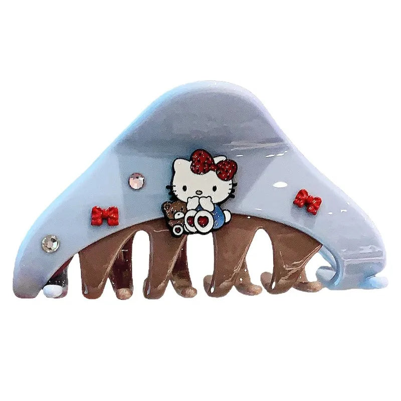 Hello Kitty Cute Hair Clips – Acrylic Updo Clips, 19 Colors Hair Clips Qme