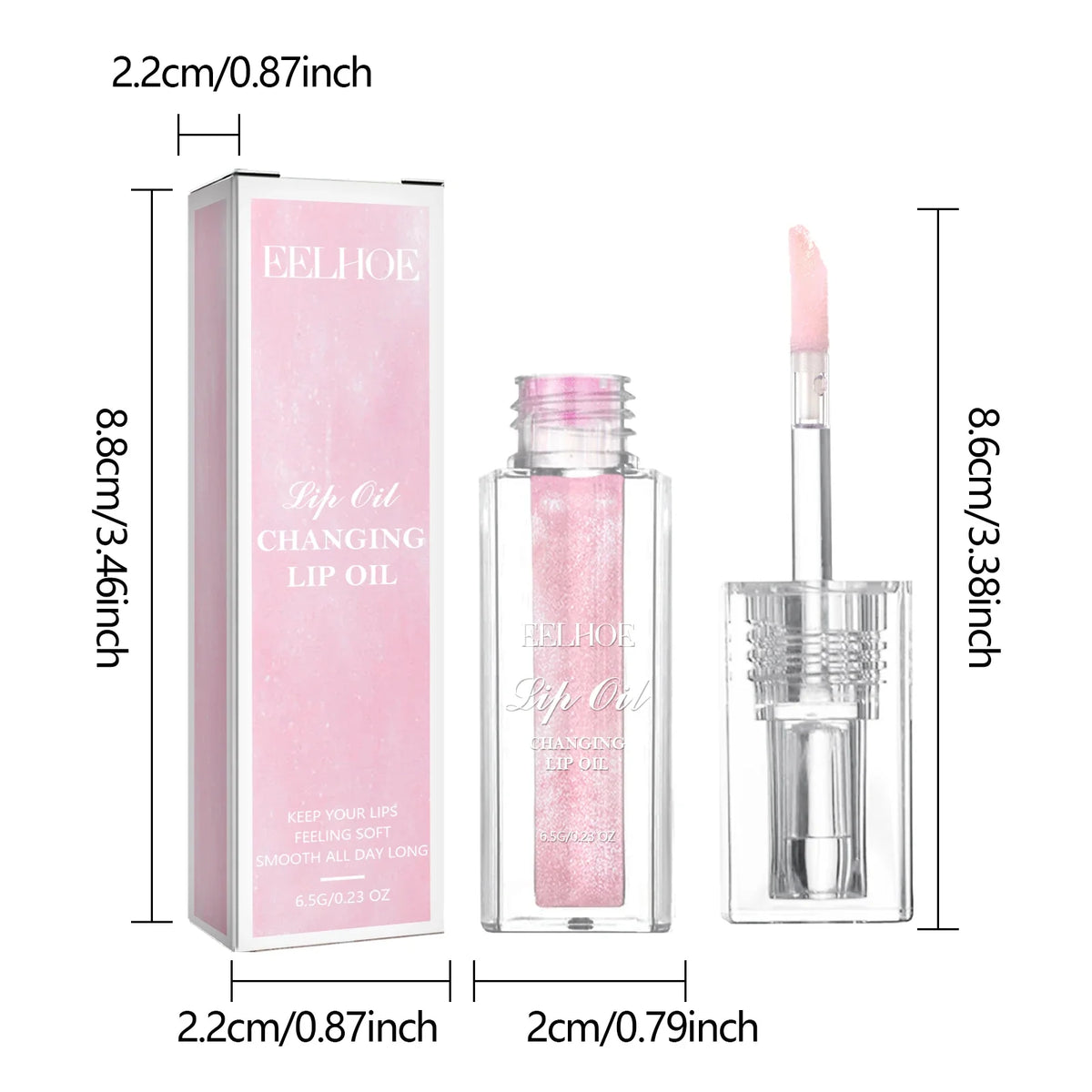 Color Changing Lip Oil – Moisturizing, Smoothing Lip Care Color Changing Lip Oil Qme