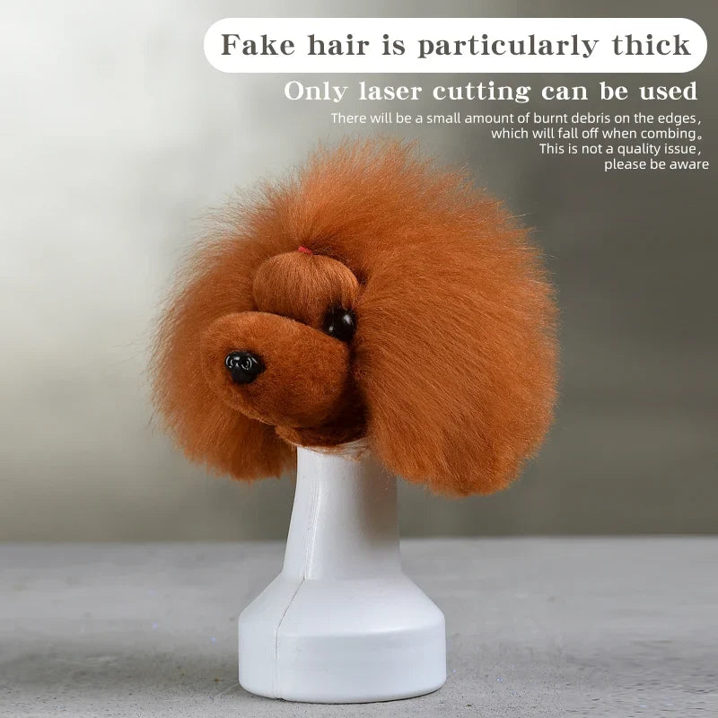 Teddy Dog Simulated Head Model – Pet Grooming Practice Tool Dog Grooming Model Qme