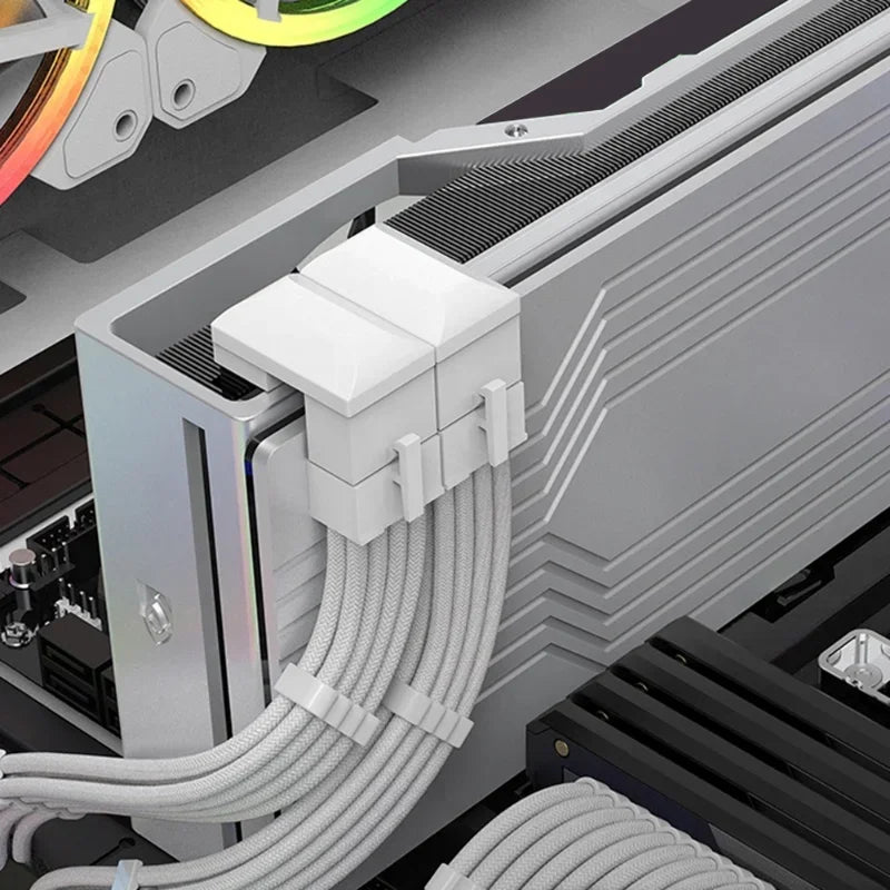 PCIe 8-Pin 6-Pin 180° GPU Power Connector Adapter | Qme GPU Power Adapter Qme