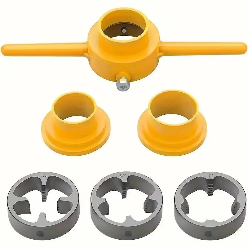 PVC PPR Round Die Pipe Threader – 4 & 6 Point Internal Thread Pipe Threading Die Qme 6pcs