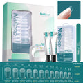 Nailpop DIY Gel Nail Kit – UV LED Lamp, Polish & Tips Set Gel Nail Kit Qme MJT-SET-BS16