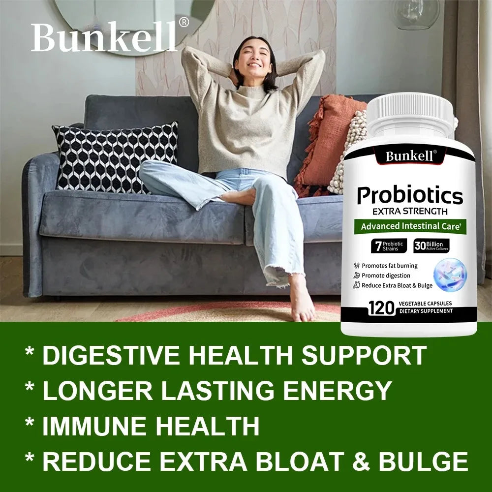 Probiotics Prebiotics & Digestive Enzymes – Gut Health Capsules Probiotic Supplement Qst