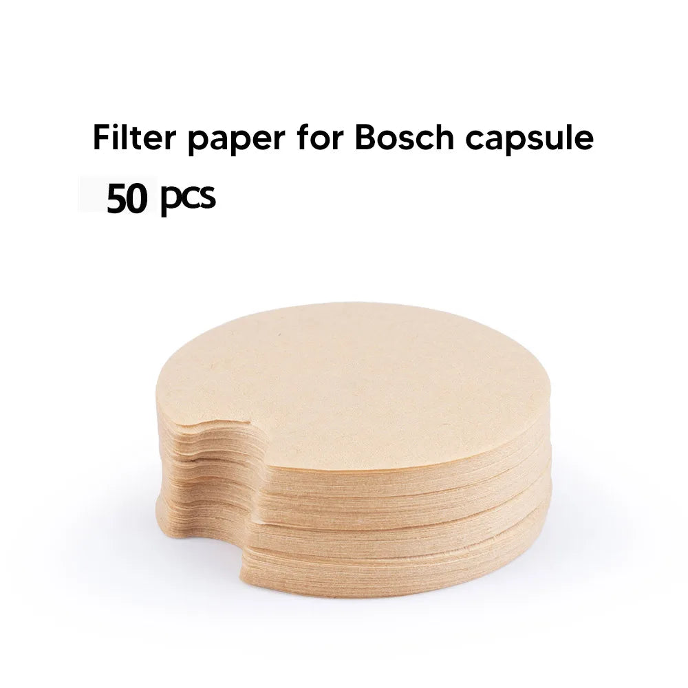 Reusable Coffee Pods for Tassimo Bosch – Refillable Capsule Kit Reusable Coffee Pods Qst 50pcs paper filters