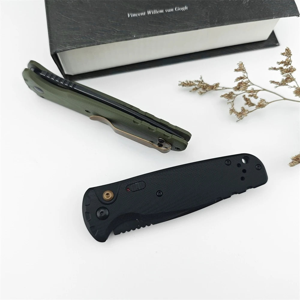 Tactical Folding Knife D2 Blade G10 Handle EDC Camping Outdoor Tactical Folding Knife Qst