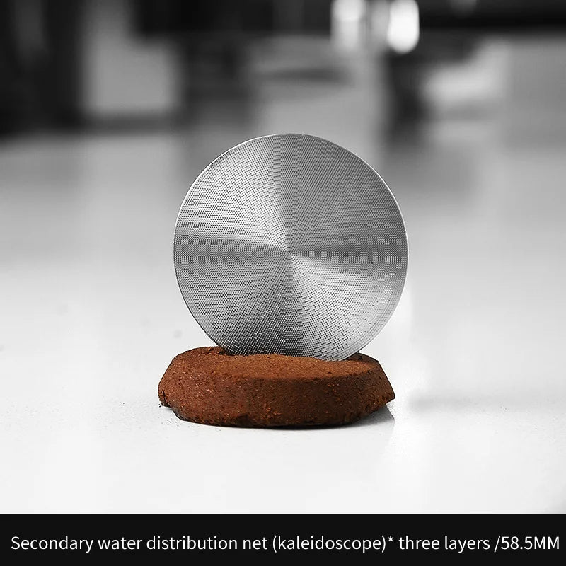 Bincoo Espresso Water Distribution Screen 51mm/58.5mm Stainless Espresso Puck Screen Qst 58.5mm 3 layers