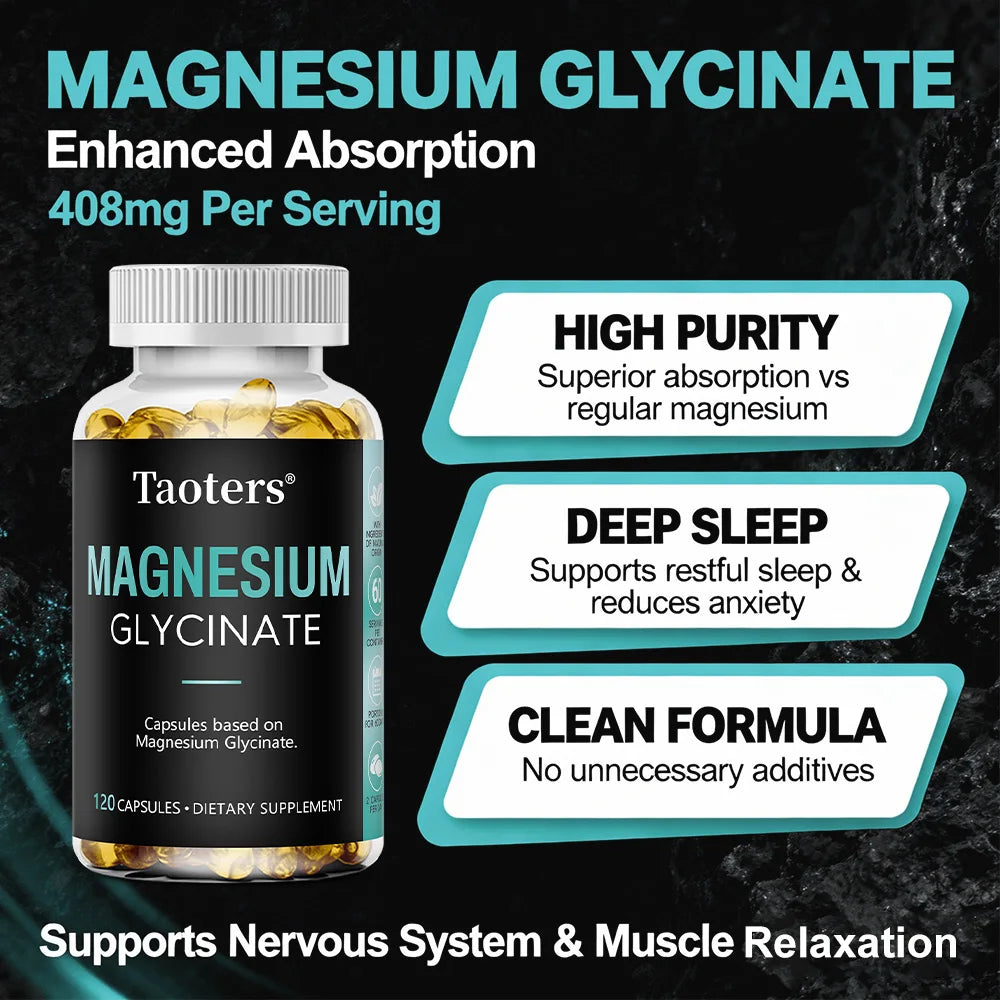 ZENVITALIZE Magnesium Glycinate – Sleep, Mood & Muscle Support Mineral Supplement Qst