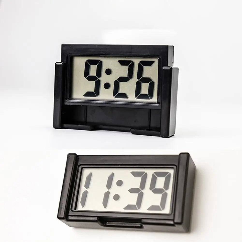 Car Digital Dashboard Clock – Self-Adhesive Mini Display Dashboard Clock Qme