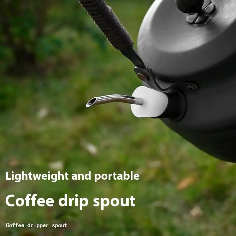 Stainless Steel Kettle Extension Nozzle – Hiking & Camping Kettle Spout Nozzle Qme