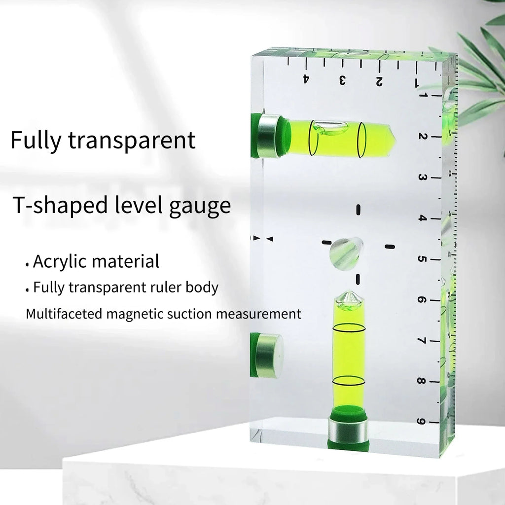 Mini Magnetic Spirit Level Bubble with 3 Strong Magnets Magnetic Spirit Level Qme