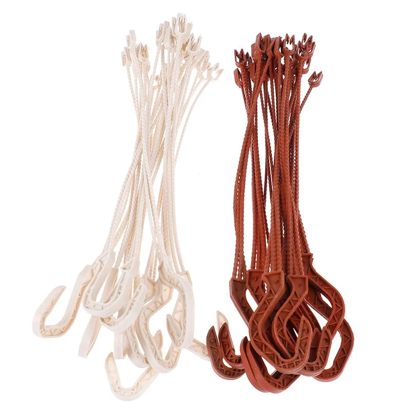 Plant Hanger Hooks & Basket Chains for Flower Pots – 10 Pack Hanging Basket Chain Qme