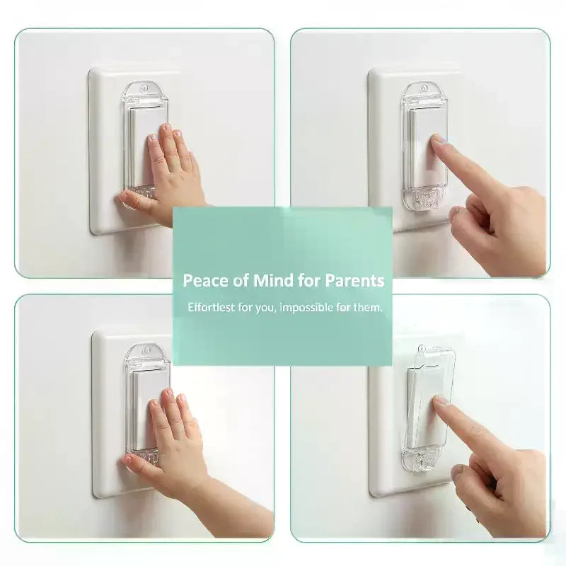 Child Safety Rocker Switch Cover – Clear Protective Guard Switch Safety Guard Qme
