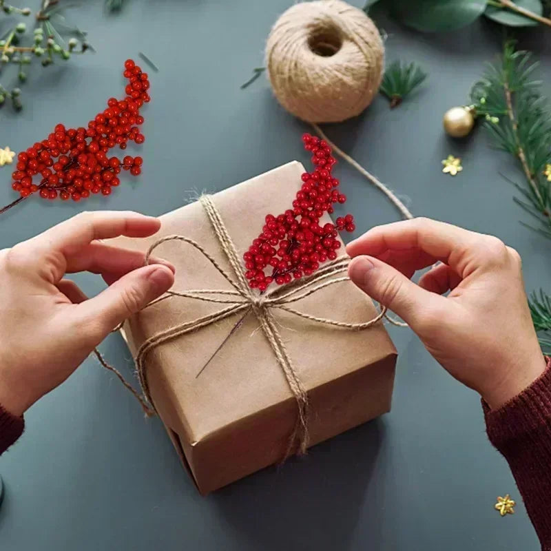 Artificial Red Berry Branches Christmas Tree & Wreath Decor Christmas Berry Picks Qme