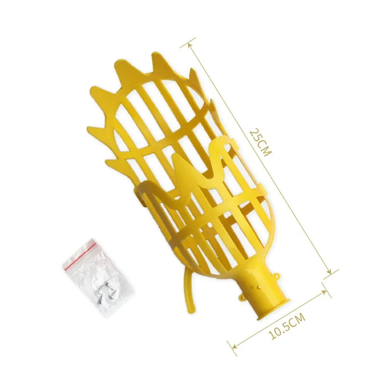 High-Altitude Fruit Picker Catcher Tool | Garden Harvesting Fruit Picker Tool Qme Yellow
