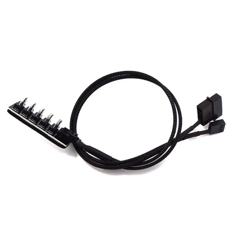 8-Port 4-Pin PWM Fan Hub Splitter Regulator 12V CPU PWM Fan Hub Qme 1pc