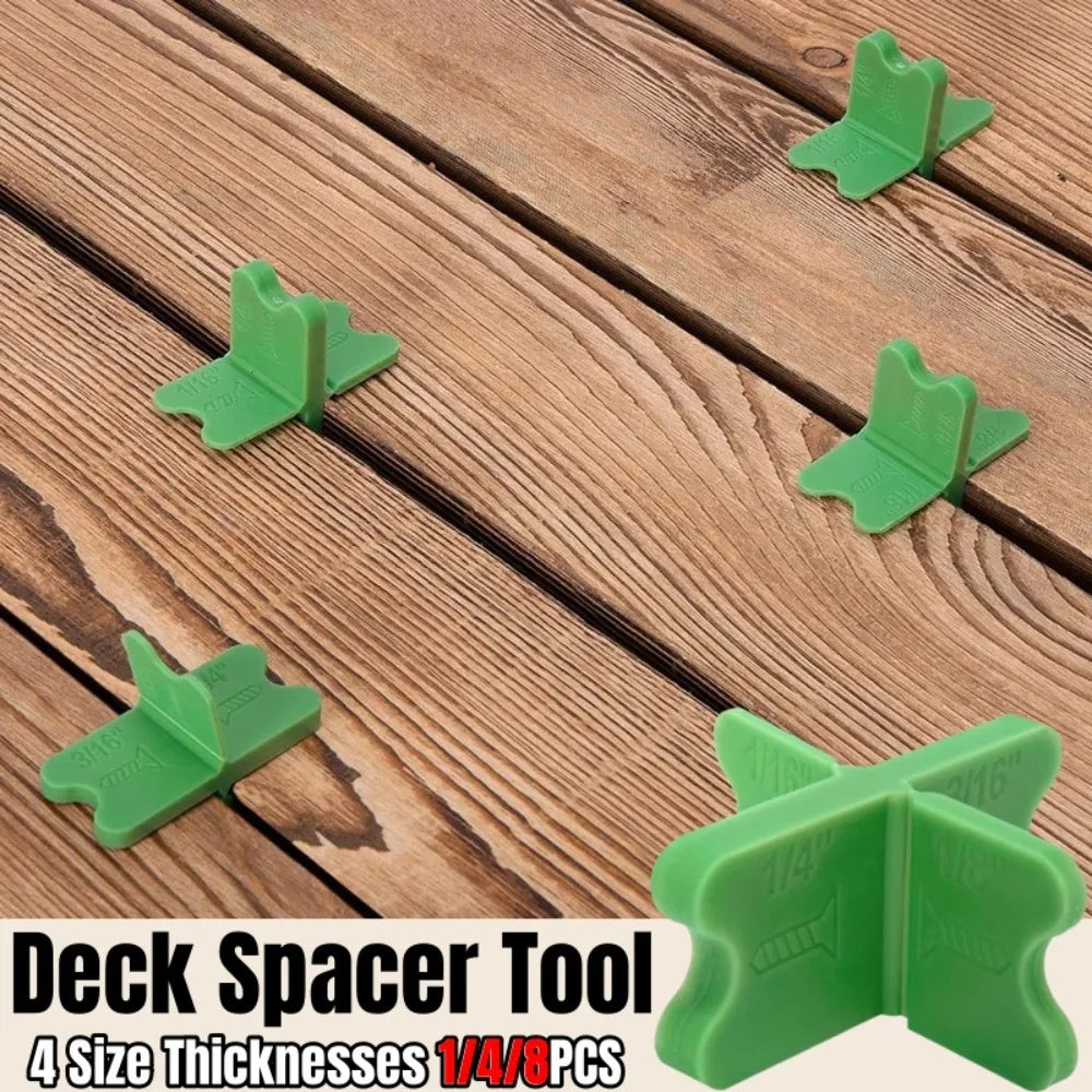 Deck Spacer Tool Set – 4 Gap Sizes for Wood & Composite Decking Deck Spacer Tool Qme
