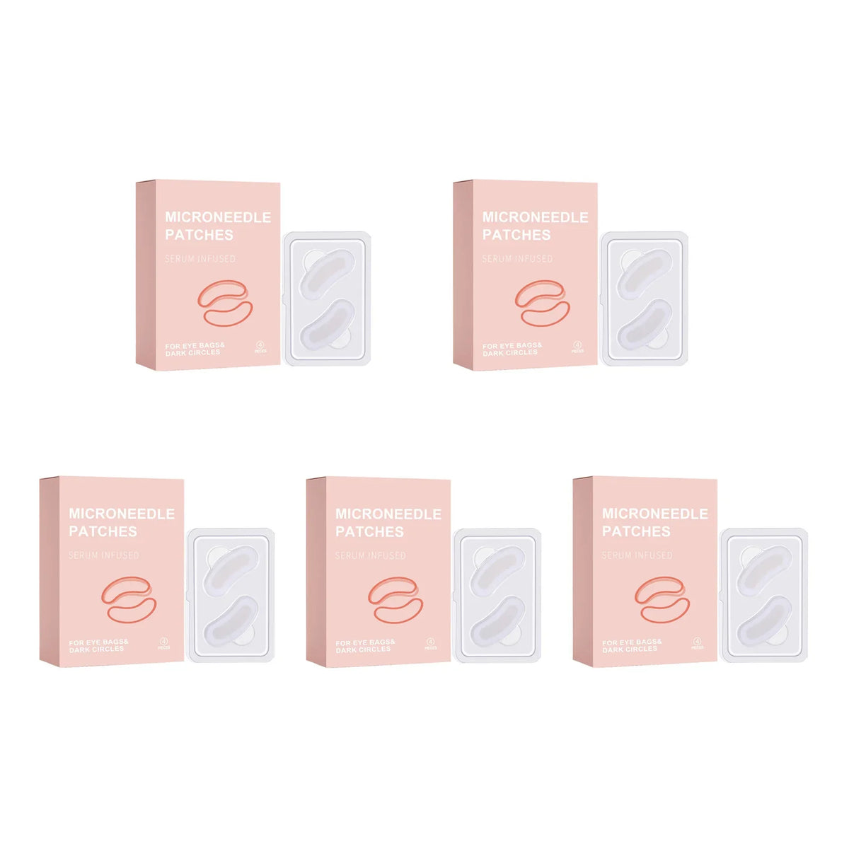 Retinol Microneedle Eye Patches – Firm & Brighten Eye Area Eye Patch Mask Qme 20 pairs Boxed