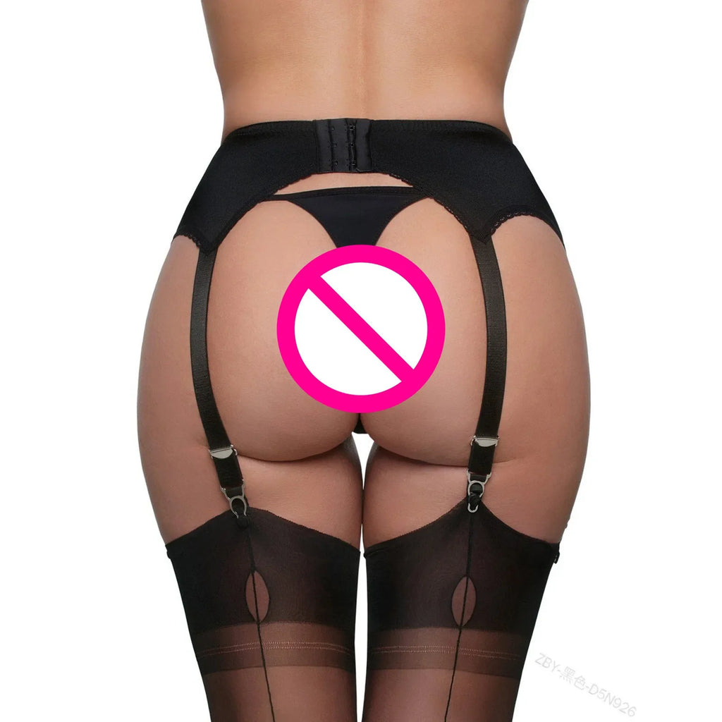 Mesh Lace Suspender Belt & Garter Set – Adjustable Straps Lace Garter Set Qme