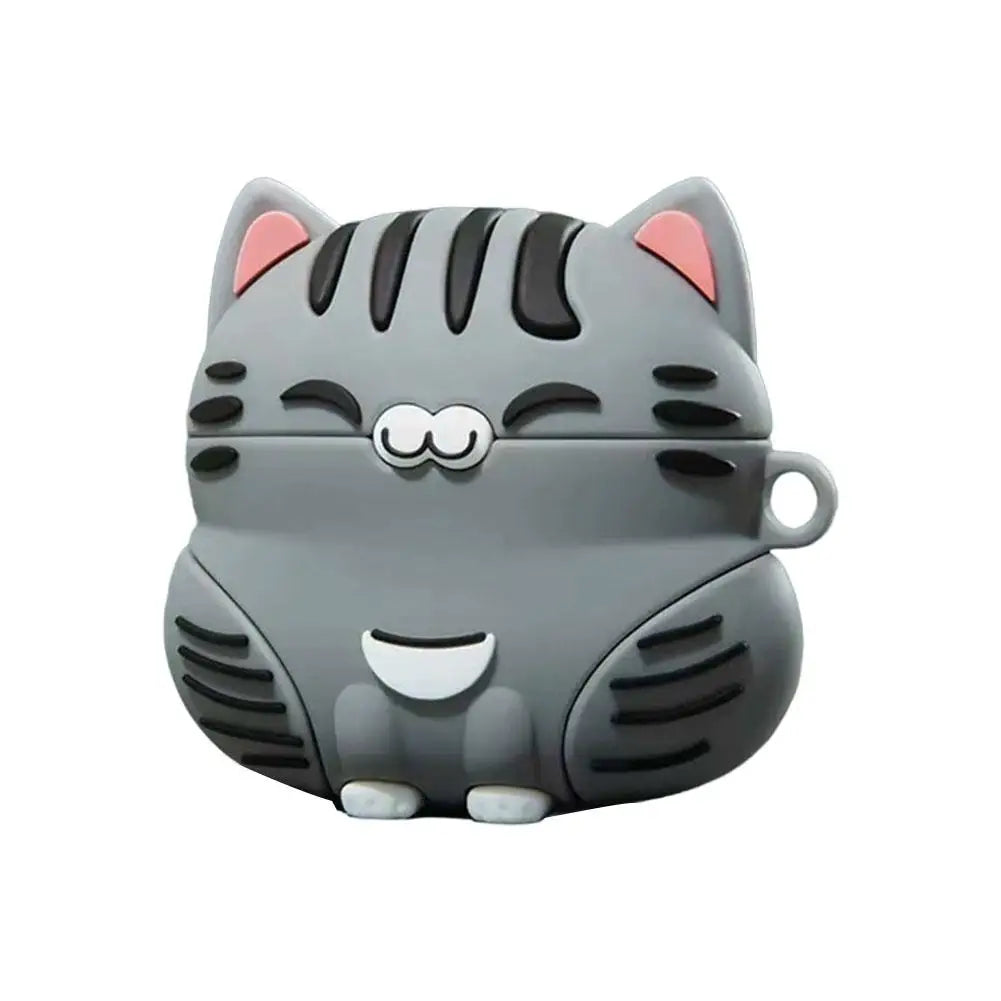 Cute Cat Silicone AirPods 3 Case – Shockproof Standing Cover AirPods Silicone Case Qme A