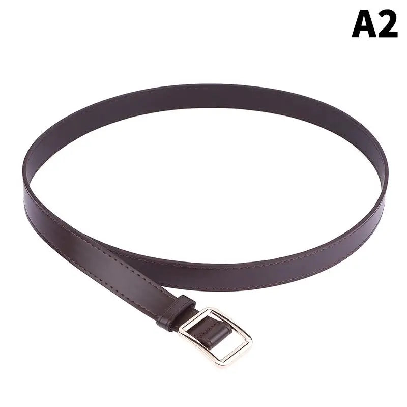 Women's PU No-Hole Pin Buckle Belt – Retro Style for Jeans Women's Fashion Belt Qst A2
