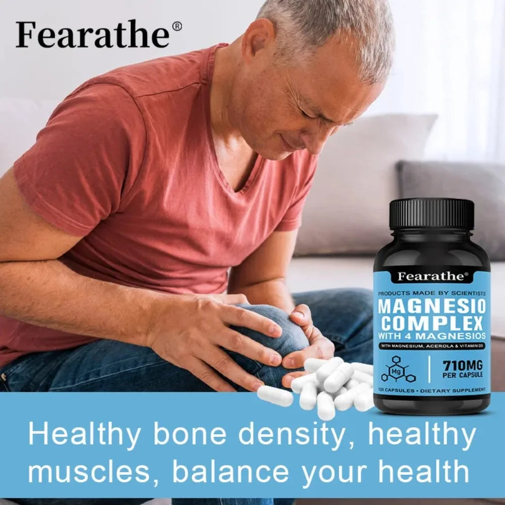 Magnesium Complex Supplement – Sleep, Muscle & Bone Support Mineral Supplement Qst