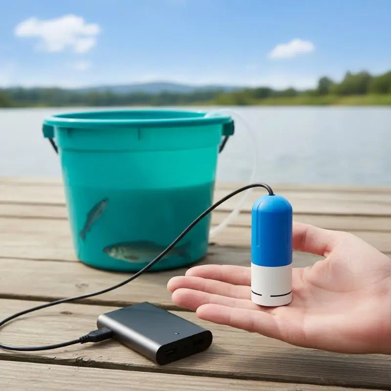 Silent Aquarium Air Pump with Air Stone for Small Fish Tanks Aquarium Air Pump Qst