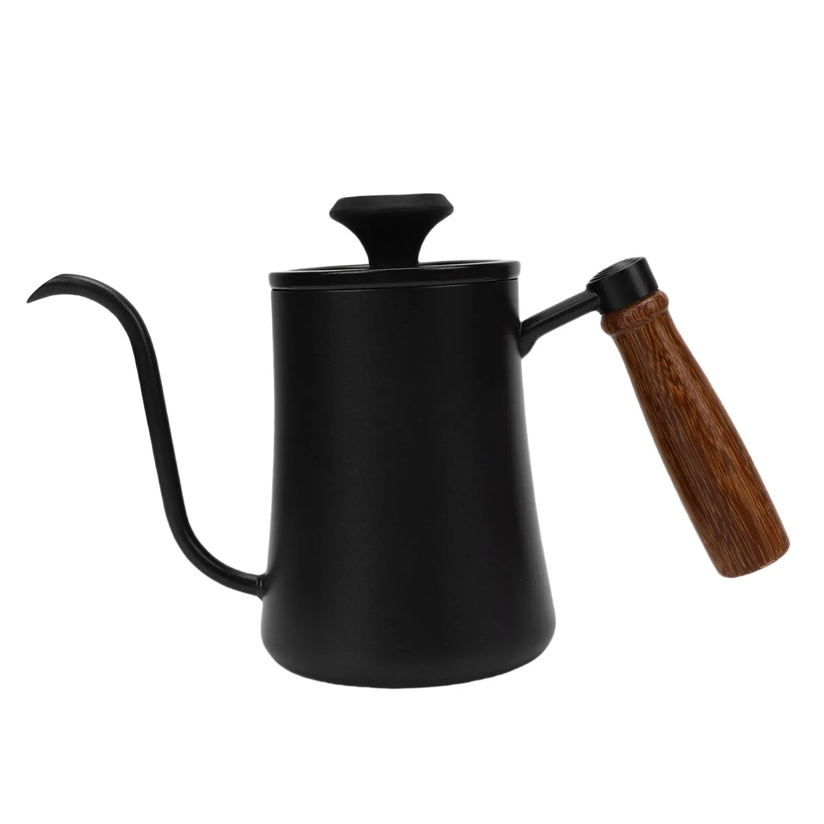 Gooseneck Pour Over Kettle with Thermometer | 304 Stainless Steel Gooseneck Pour Over Kettle Qme black