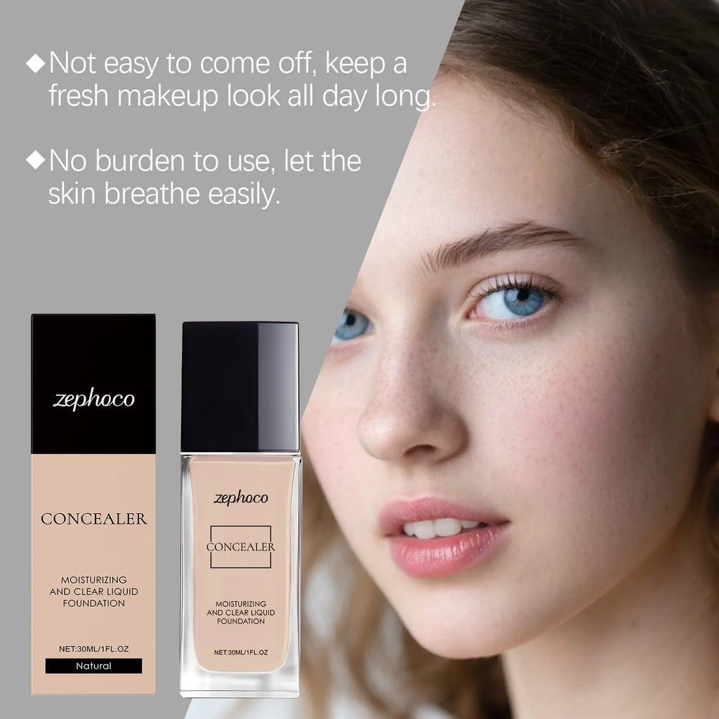 Zephoco High Coverage Matte Liquid Foundation – Hyaluronic Acid Liquid Foundation Qst