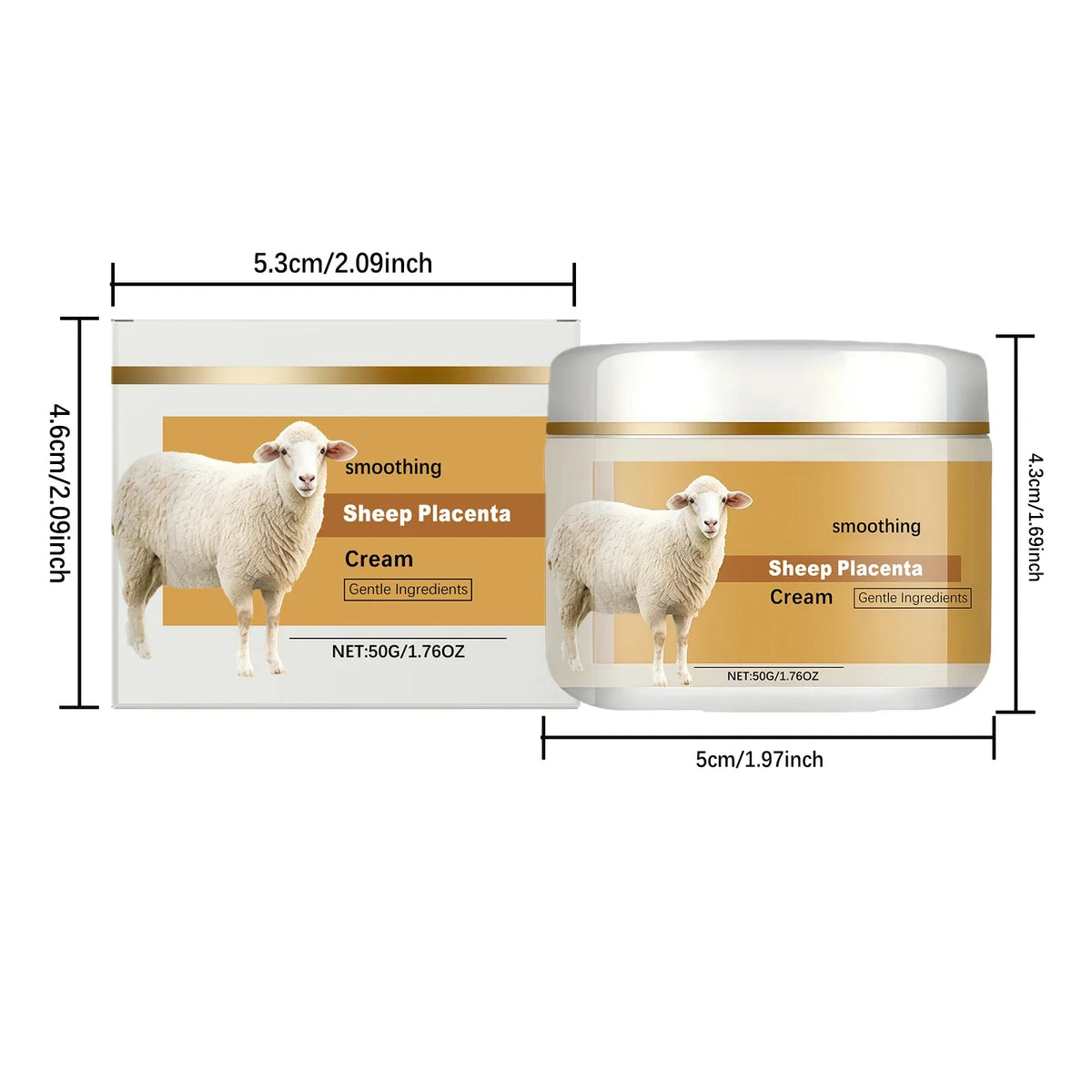 Hydrolyzed Sheep Placenta Firming & Lifting Face Cream | Qme Anti-Aging Face Cream Qme 50g Boxed