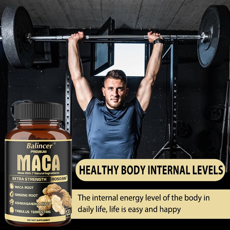 Maca Capsules – Energy, Strength & Vitality Supplement Maca Supplement Qst