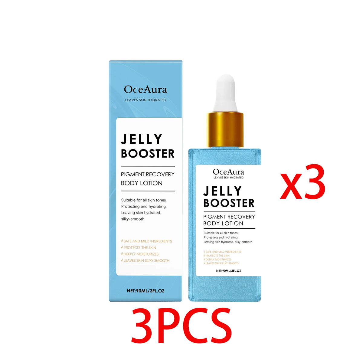 OceAura Niacinamide Brightening Serum – Even Tone, 90ml Brightening Serum Qst 3 PCS