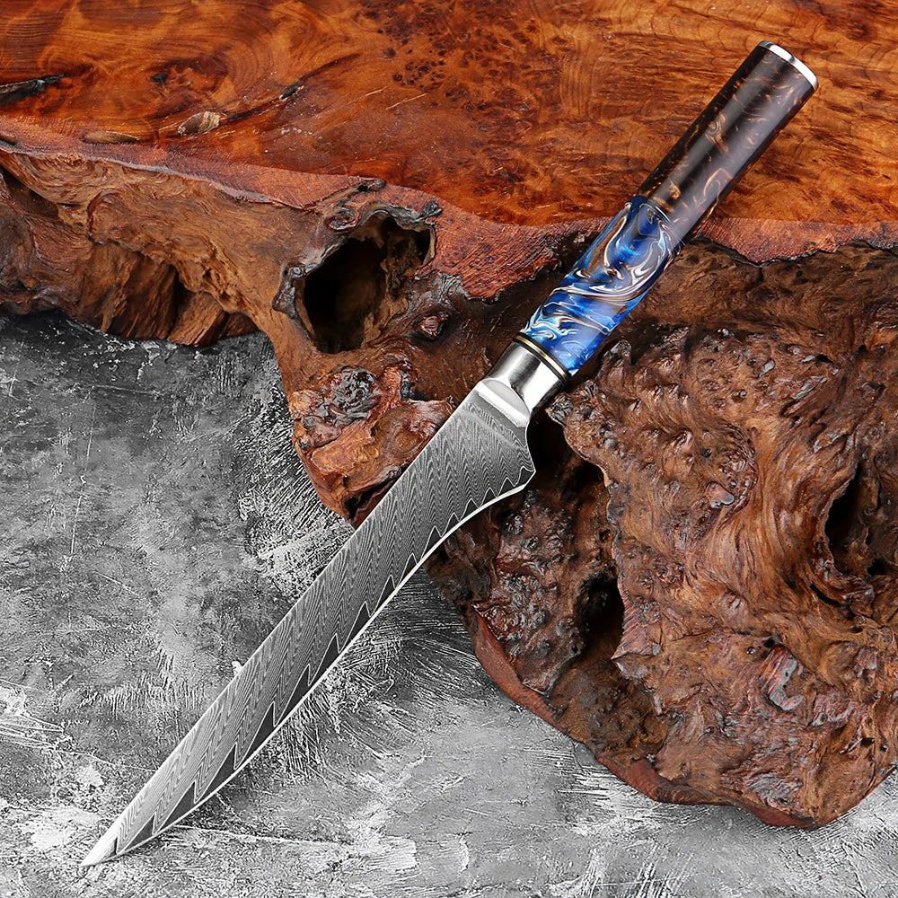 XITUO 6-Inch Damascus Steel Boning & Fillet Knife Boning Knife Qst