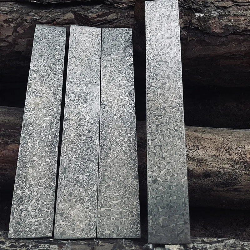Damascus VG10 Knife Blank Strip 30x5cm – DIY Thousand Layer Knife Blank Strip Qst