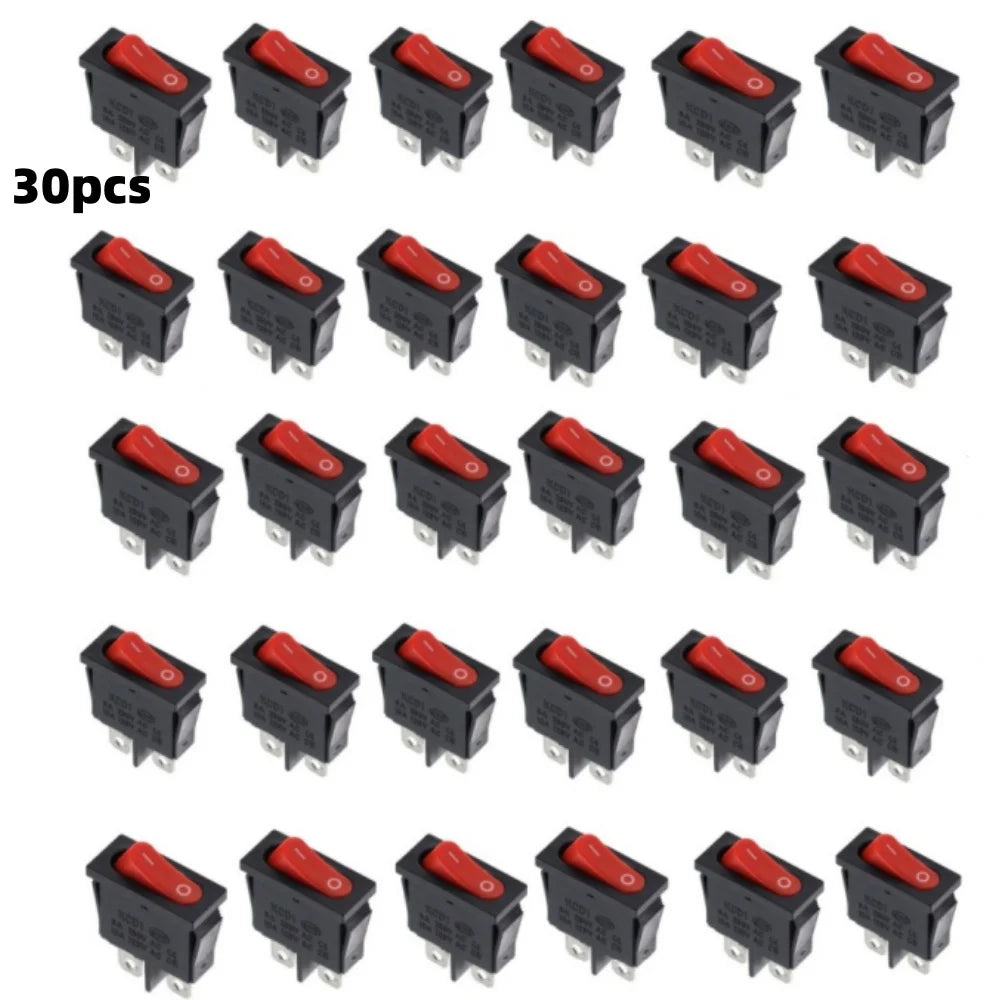 Thin Flat Manual Toggle Switch – Copper Instrument Transfer Switch Toggle Switch Qme red-30pcs
