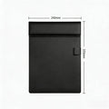 A4 PU Leather Clipboard Folder & Document Holder Clipboard Folder Qme Black