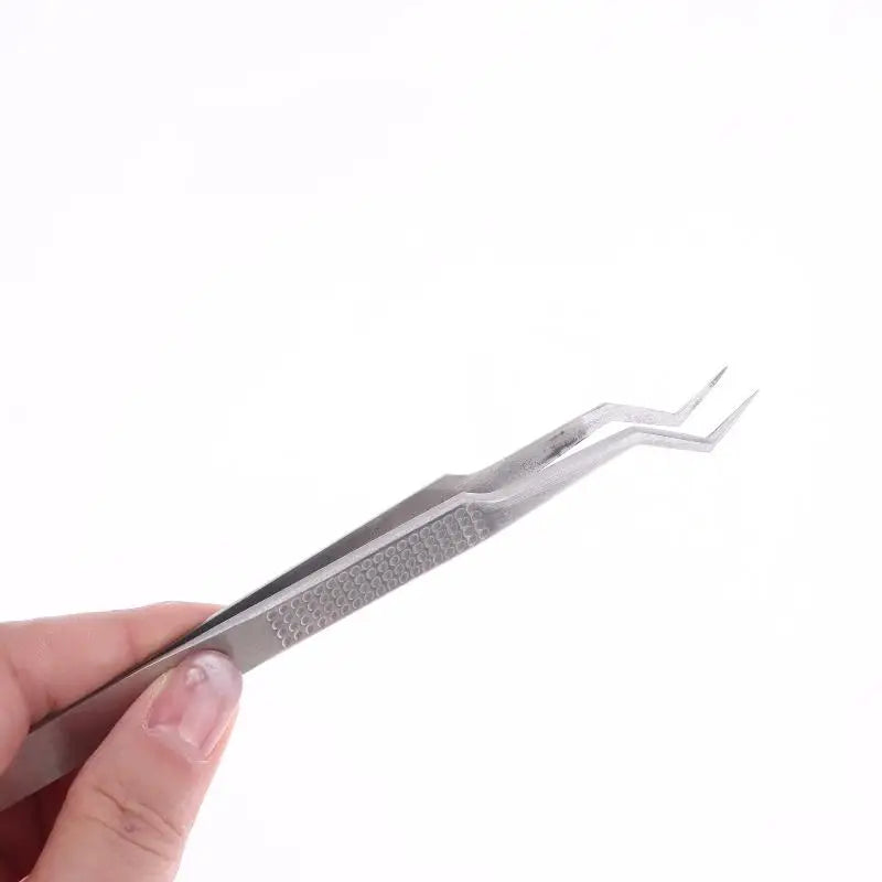 Stainless Steel Precision Tweezers – Non-Slip Wire Clamping Precision Tweezers Qme 1pc