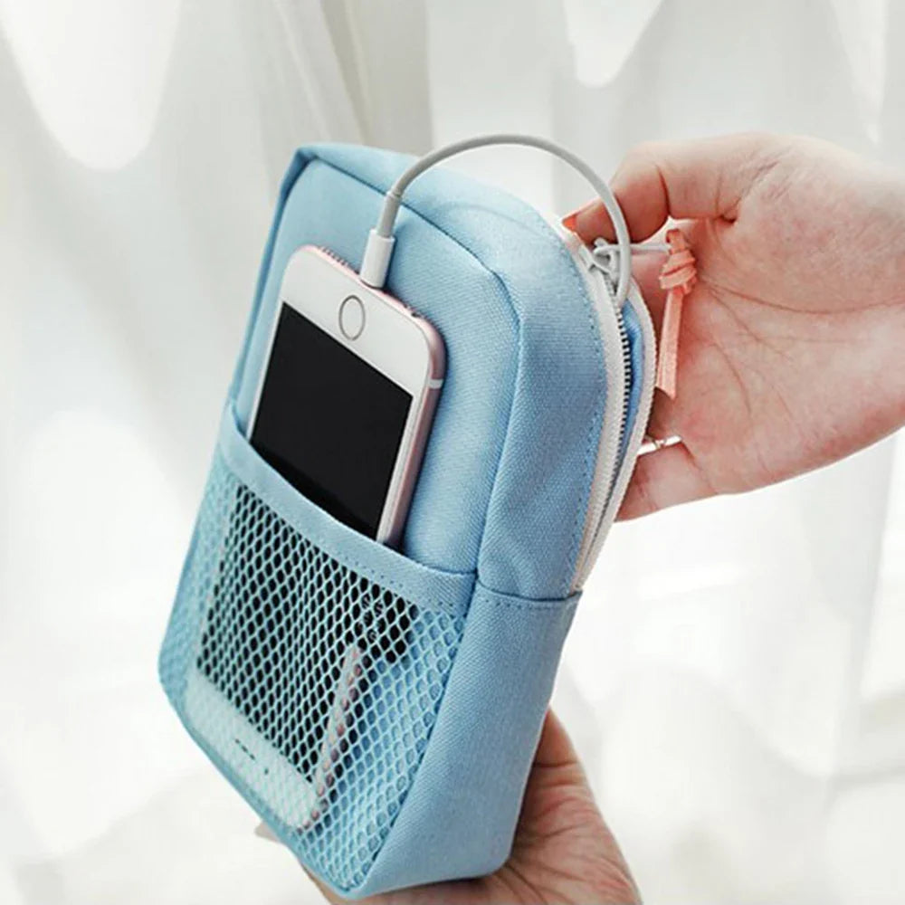 Travel Electronics Organizer Bag – Cable, Charger & Headphone Pouch Electronics Organizer Pouch Qme