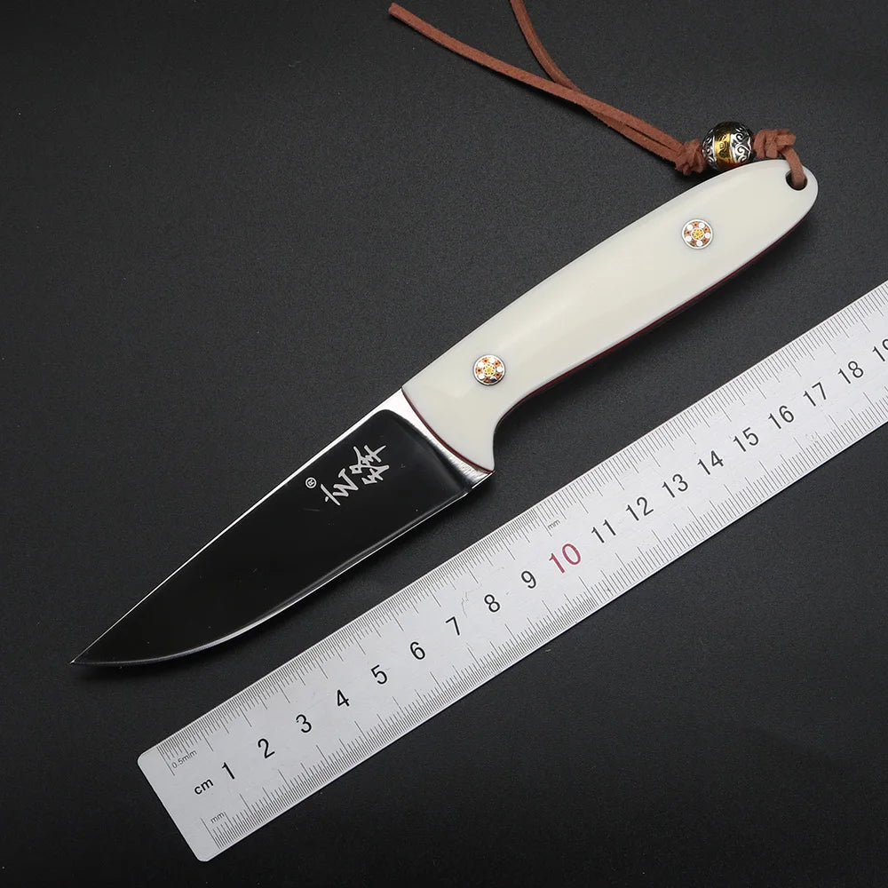 XUAN FENG 5CR Fixed Blade Knife – Outdoor Camping Survival Fixed Blade Knife Qst