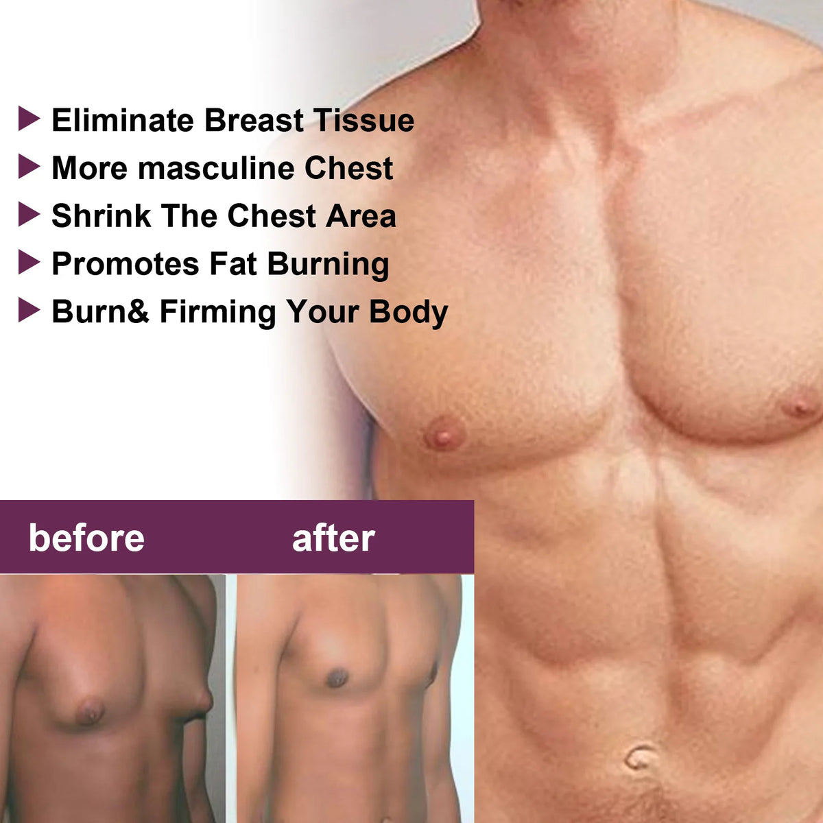 South Moon Men's Chest Sculpting Massage Spray 30ml Body Sculpting Spray Qst