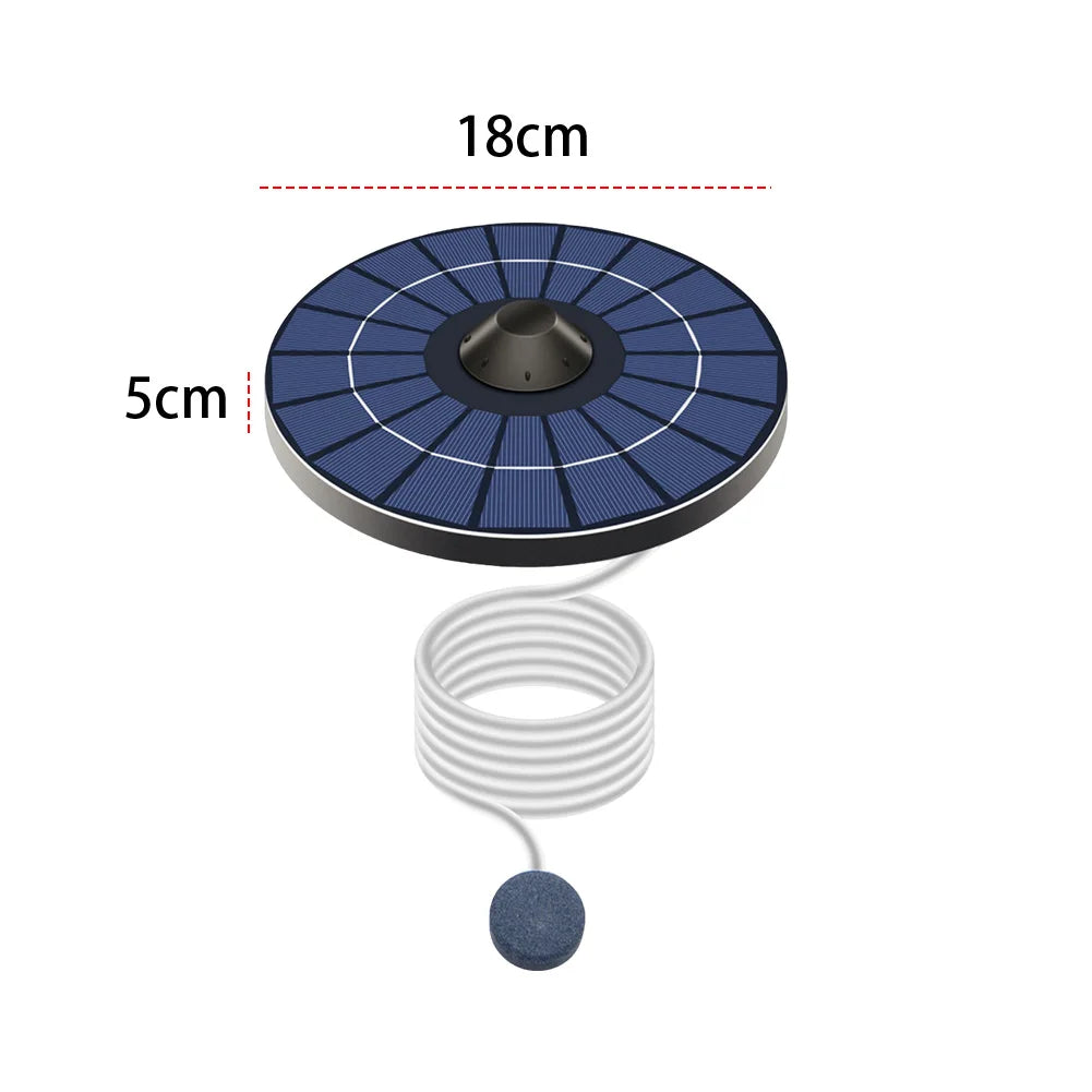Solar Floating Pond Aerator with Air Hose & Bubble Stone Solar Pond Aerator Qme