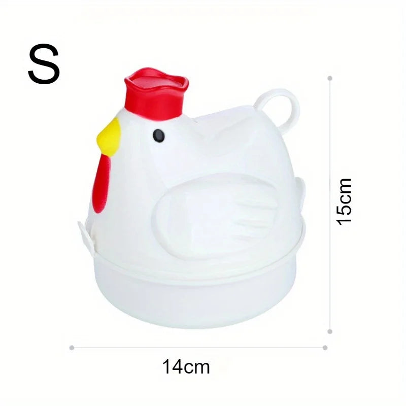 Chicken Shaped Microwave Egg Steamer – Cooks 1 to 4 Eggs Microwave Egg Cooker Qme