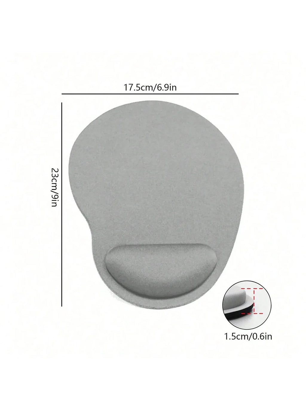 EVA Wrist Rest Mouse Pad – Soft, Non-Slip Ergonomic Support Wrist Rest Mouse Pad Qme
