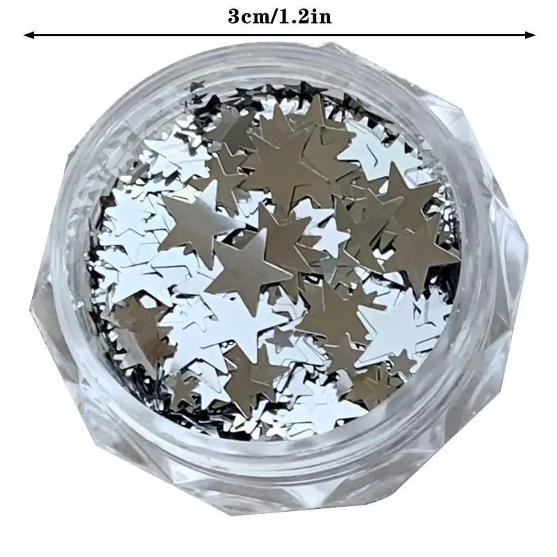 Sparkling Star Pentagram Nail Glitter – DIY Salon Nail Art Nail Art Glitter Qme