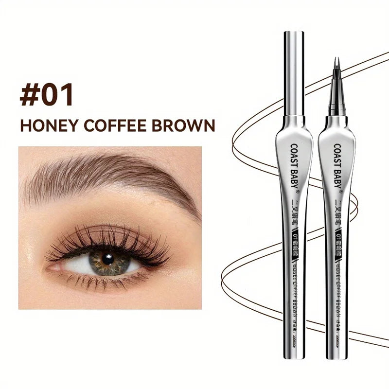 Liquid Microblading Eyebrow Pen – 2-Fork Tip, Waterproof Eyebrow Pen Qme B2-10-01