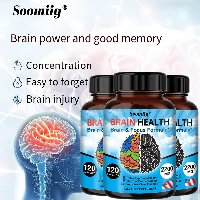 SOOMIIG Ginkgo Biloba Supplement – Focus & Brain Support Herbal Supplement Qst