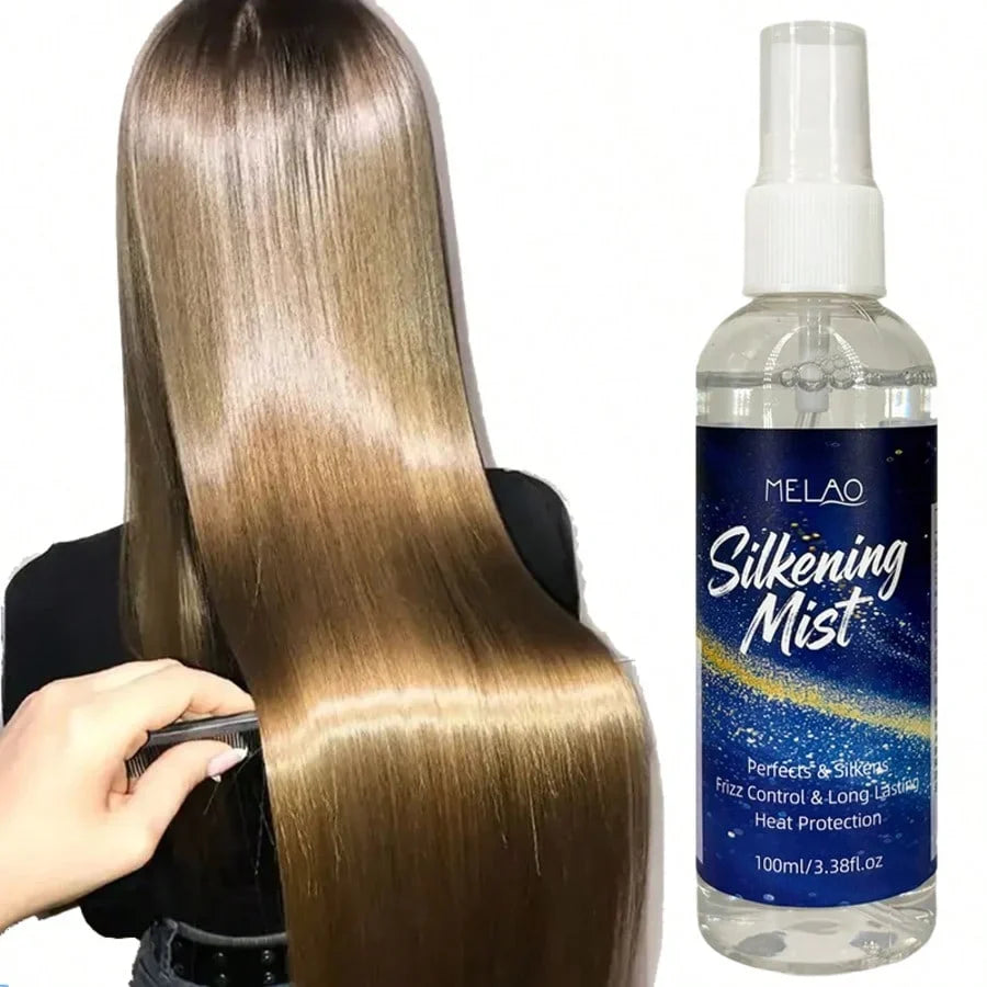 MELAO Hair Silkening Mist – Frizz Control & Shine Spray Hair Silkening Mist Qme