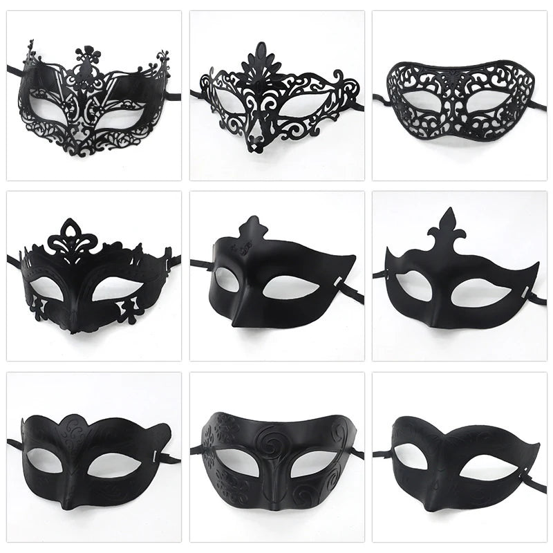 Vintage Masquerade Half Face Mask – Halloween & Party Costume Costume Mask Qst