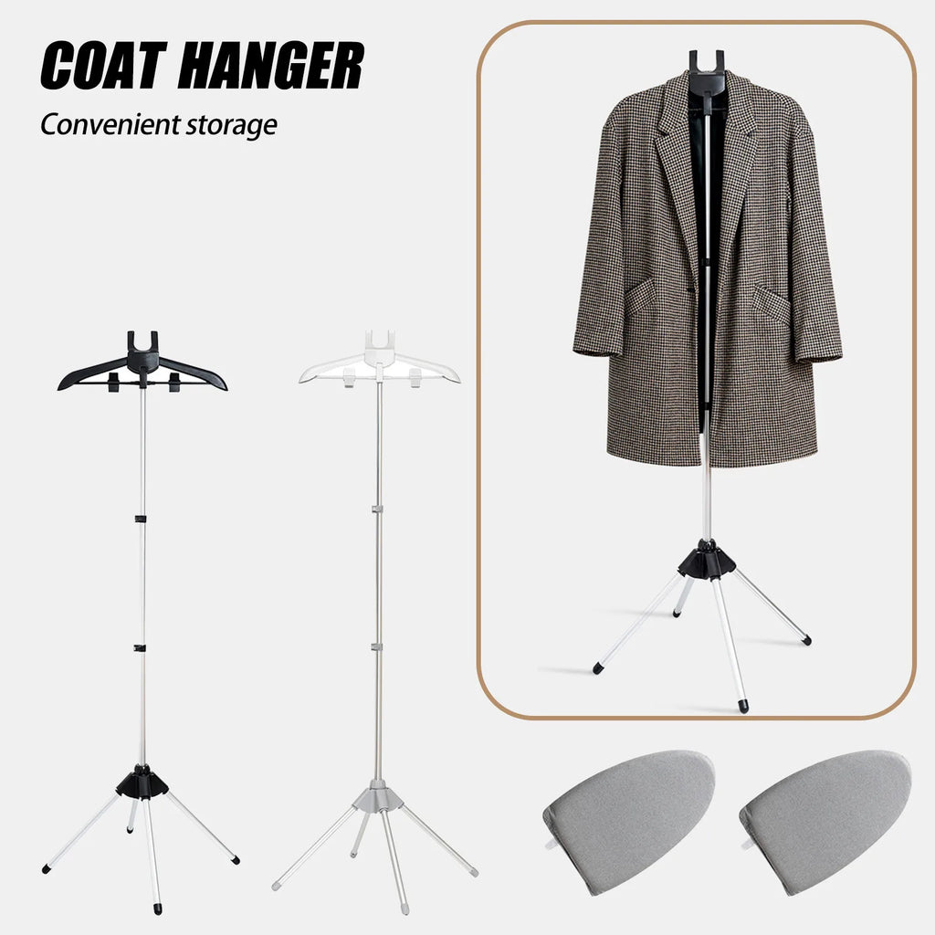 Adjustable Clothes Steamer Rack | 360° Rotating Garment Hanger Garment Steamer Rack Qme
